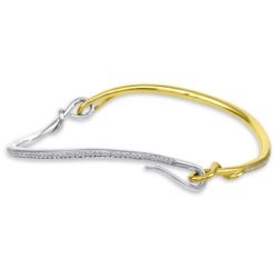 2tone tendril bracelet wht 800