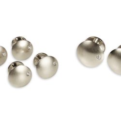 DiscCufflinksStudsPlatinum wht 800