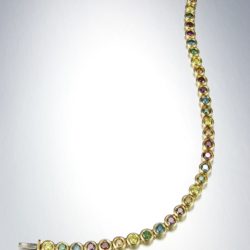 rainbow link bracelet wht 800