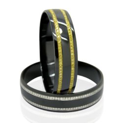 white yellow 2 stripe bangles wht 800